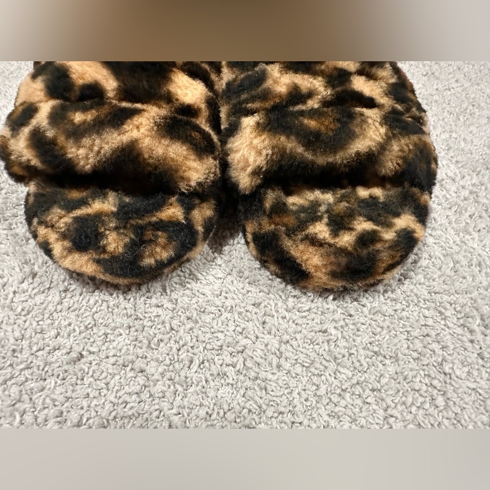 UGG Animal Print Fuzzy Slippers - Picture 3 of 8